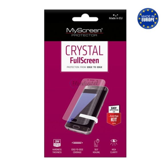 MYSCREEN CRYSTAL FULLSCREEN képernyővédő fólia (íves, öntapadó PET, nem visszaszedhető, 0.15mm, 3H) ÁTLÁTSZÓ Samsung Galaxy A5 (2016) SM-A510F