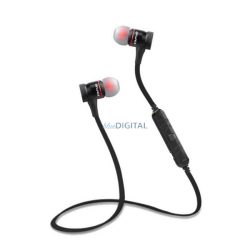   AWEI bluetooth fülhallgató SZTEREO (nyakba akasztható, mágneses, mikrofon, lapos kábel, multipoint, SPORT) FEKETE