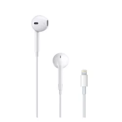   APPLE fülhallgató SZTEREO (lightning, mikrofon, felvevő gomb, hangerőszabályzó) FEHÉR