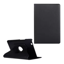   Tok álló, bőr hatású (FLIP, asztali tartó, 360°) FEKETE Huawei MediaPad M3 8.4
