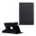 Tok álló, bőr hatású (FLIP, asztali tartó funkció, 360°-ban forgatható) FEKETE Huawei MediaPad M3 8.4