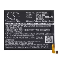   CAMERON SINO Li-Polymer akku (3.8V/2800mAh, Vodafone CPLD-332 kompatibilis) FEKETE Vodafone Smart 4 max (VF990N)