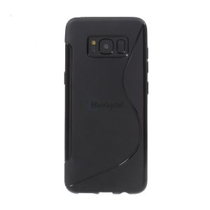 Szilikon telefonvédő (S-line) FEKETE Samsung Galaxy S8 Plus (SM-G955)