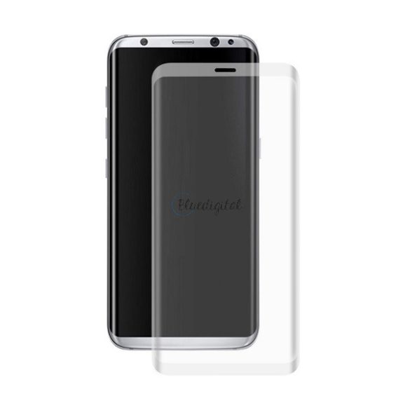 ENKAY képernyővédő üveg (3D full cover, íves, karcálló, 0.26mm, 9H) SZÜRKE Samsung Galaxy S8 Plus (SM-G955)