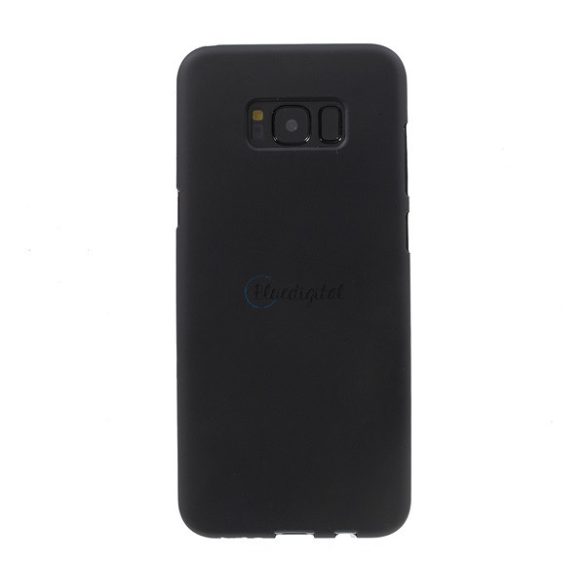 Szilikon telefonvédő (matt) FEKETE Samsung Galaxy S8 Plus (SM-G955)