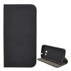   Tok álló, bőr hatású (FLIP, oldalra nyíló, asztali tartó funkció) FEKETE Samsung Galaxy Xcover 4/Xcover 4s