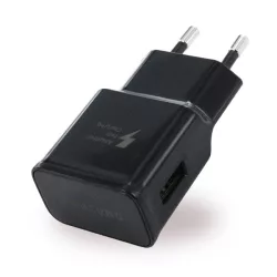   SAMSUNG hálózati töltő USB aljzat (15W, EP-TA20EBE, gyorstöltő) FEKETE 