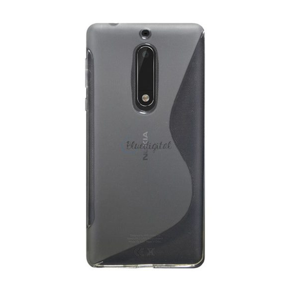 Szilikon telefonvédő (S-line) ÁTLÁTSZÓ Nokia 5