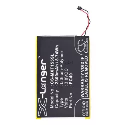   CAMERON SINO Li-Polymer akku (3.8V/2300mAh, Motorola FC40 kompatibilis) FEKETE Motorola Moto G3 (XT1540)