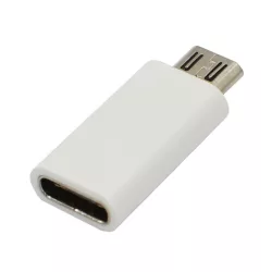   Adapter (Type-C - microUSB, adatátvitel és töltés) FEHÉR