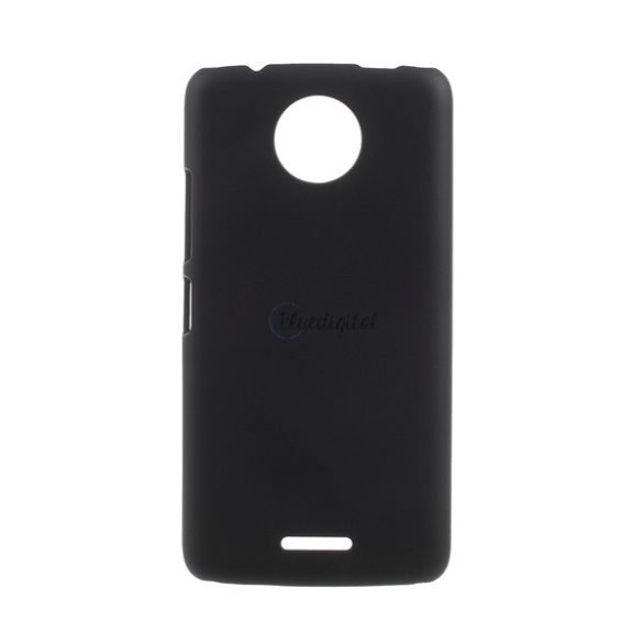 Műanyag telefonvédő (gumírozott) FEKETE Motorola Moto C (XT1754)