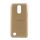 Műanyag telefonvédő (gumírozott) ARANY LG K10 (2017) M250n