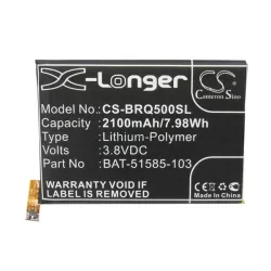   CAMERON SINO Li-Polymer akku (3.8V/2100mAh, Blackberry BAT-51585-003 kompatibilis) FEKETE BlackBerry Q5