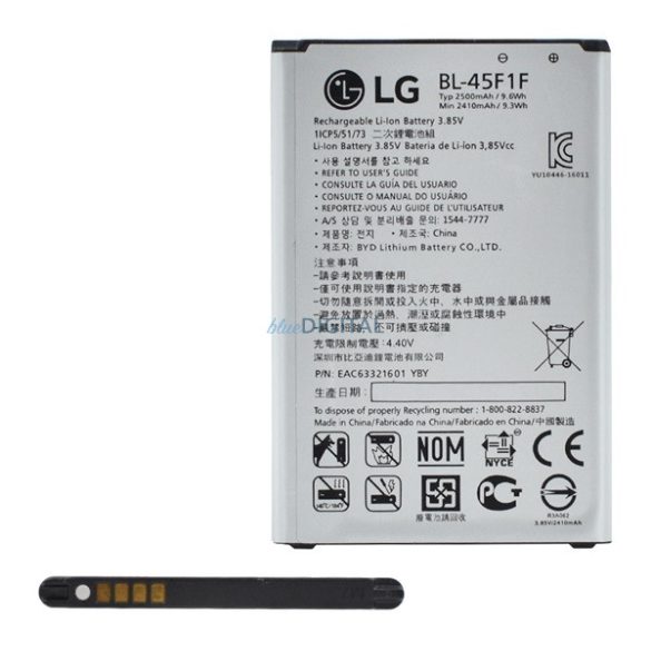 LG akku 2410mAh LI-ION LG K9 K350 (K8 2018), K4 2017 (M160), K8 2017 (M200n)