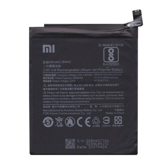 XIAOMI akku 4000 mAh LI-Polymer Xiaomi Redmi Note 4X