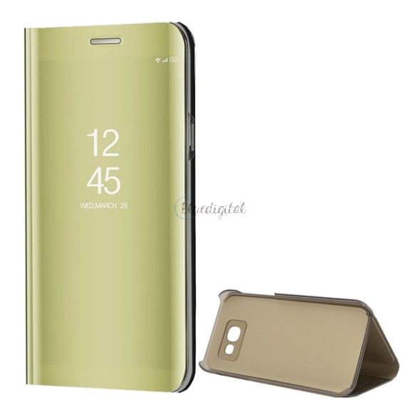 Tok álló (aktív FLIP, oldalra nyíló, asztali tartó funkció, tükrös felület, Mirror View Case) ARANY Samsung Galaxy A5 (2017) SM-A520F