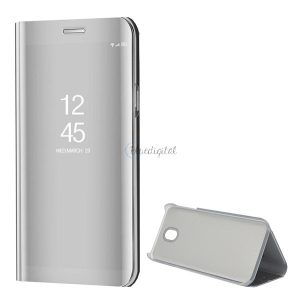 Tok álló (aktív FLIP, oldalra nyíló, asztali tartó funkció, tükrös felület, Mirror View Case) EZÜST Samsung Galaxy J3 (2017) SM-J330 EU