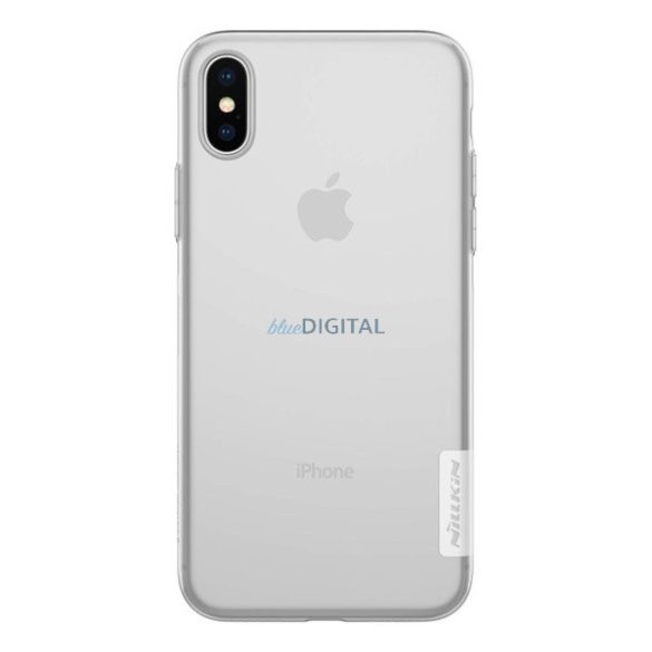 NILLKIN NATURE szilikon telefonvédő (0.6mm, ultravékony) ÁTLÁTSZÓ Apple iPhone XS 5.8, iPhone X 5.8