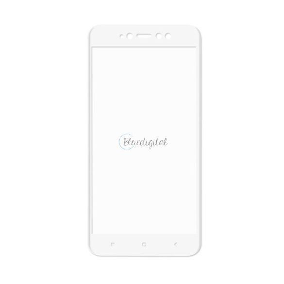 ENKAY képernyővédő üveg (3D full cover, íves, karcálló, 0.2mm, 9H) FEHÉR Xiaomi Redmi Note 5A