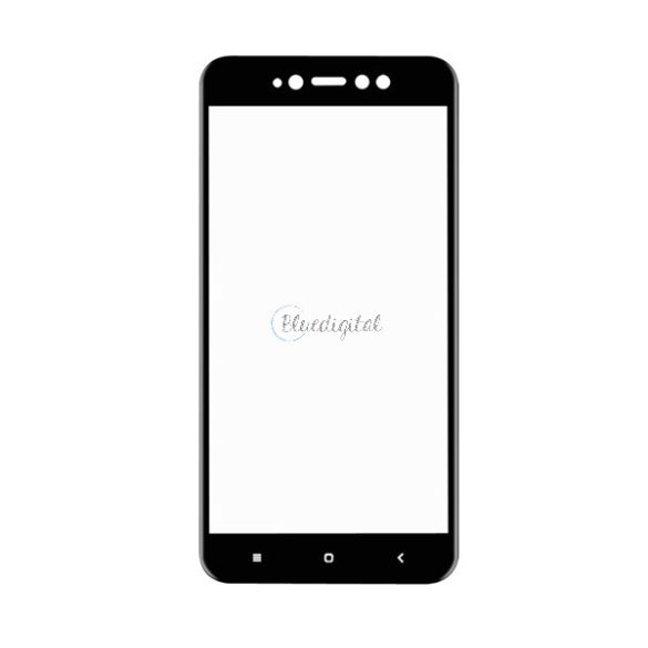 ENKAY képernyővédő üveg (3D full cover, íves, karcálló, 0.2mm, 9H) FEKETE Xiaomi Redmi Note 5A