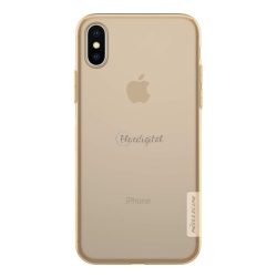   NILLKIN NATURE szilikon telefonvédő (0.6 mm, ultravékony) ARANYBARNA Apple iPhone X 5.8, Apple iPhone XS 5.8