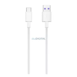   HUAWEI AP71 adatkábel (USB - Type-C, 5A, gyorstöltő, 100cm) FEHÉR