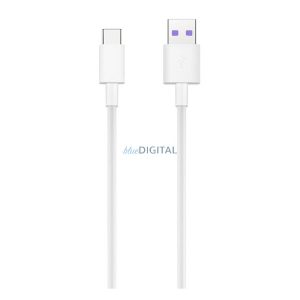 HUAWEI AP71 adatkábel (USB - Type-C, 5A, gyorstöltő, 100cm) FEHÉR