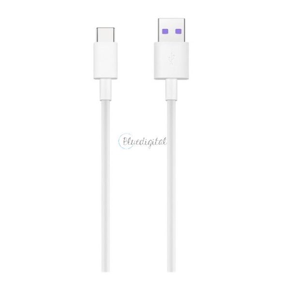 HUAWEI AP71 adatkábel (USB - Type-C, 5A, gyorstöltő, 100cm) FEHÉR