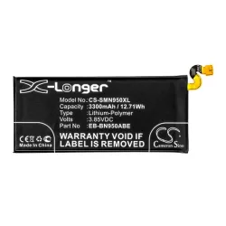   CAMERON SINO Li-Polymer akku (3.85V/3300mAh, Samsung EB-BN950ABA kompatibilis) FEKETE Samsung Galaxy Note 8 (SM-N950F)