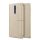 NILLKIN SPARKLE műanyag telefonvédő (mikroszálas bőr hatású FLIP, oldalra nyíló) ARANY Nokia 8