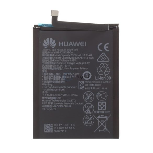 HUAWEI akku 3020 mAh LI-Polymer Huawei P9 Lite Mini, Huawei Nova Smart, Huawei Nova, Huawei Y5 (2017), Huawei Y6 (2017), Huawei Y5 2018 (Y5 Prime 2018), Honor 8S (2019)