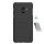 NILLKIN SUPER FROSTED műanyag telefonvédő (gumírozott, érdes felület + képernyővédő fólia) FEKETE Samsung Galaxy A8 Plus (2018) SM-A730F
