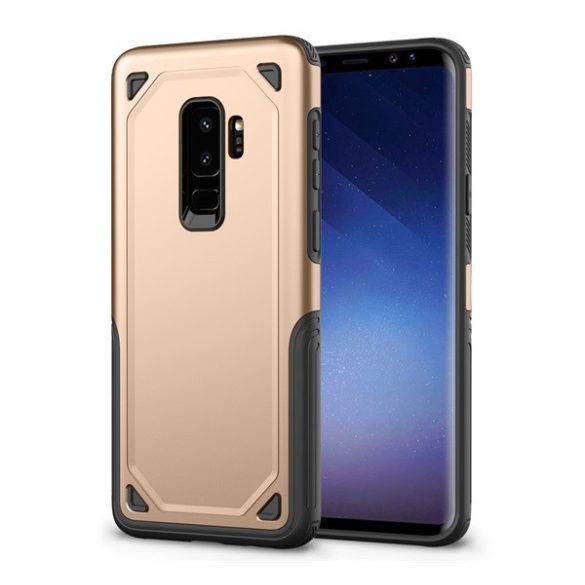 Defender műanyag telefonvédő (közepesen ütésálló, szilikon belső, ultravékony) ARANY Samsung Galaxy S9 Plus (SM-G965)