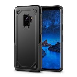   Defender műanyag telefonvédő (közepesen ütésálló, szilikon belső, ultravékony) FEKETE Samsung Galaxy S9 (SM-G960)