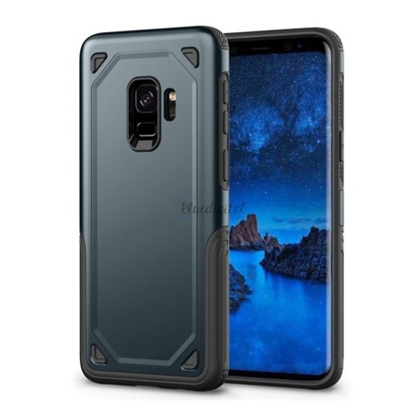 Defender műanyag telefonvédő (közepesen ütésálló, szilikon belső, ultravékony) SÖTÉTKÉK Samsung Galaxy S9 (SM-G960)