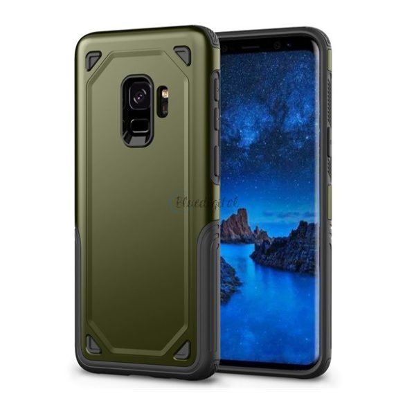Defender műanyag telefonvédő (közepesen ütésálló, szilikon belső, ultravékony) SÖTÉTZÖLD Samsung Galaxy S9 (SM-G960)
