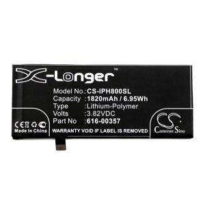 CAMERON SINO Li-Polymer akku (3.82V/1820mAh, Apple 616-00357 kompatibilis) FEKETE Apple iPhone 8 4.7