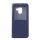 Tok álló, bőr hatású (FLIP, oldalra nyíló, View Window) SÖTÉTKÉK Samsung Galaxy A8 Plus (2018) SM-A730F