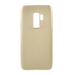   Szilikon telefonvédő (karbon minta) ARANY Samsung Galaxy S9 Plus (SM-G965)