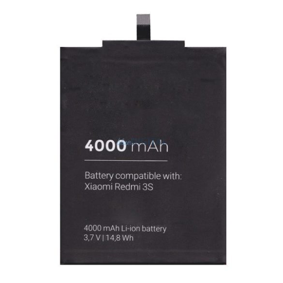 Akku 4000mAh LI-Polymer (BM47 kompatibilis) Xiaomi Redmi 4X, Redmi 3