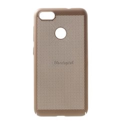   Műanyag telefonvédő (gumírozott, lyukacsos minta) ARANY Huawei P9 Lite Mini