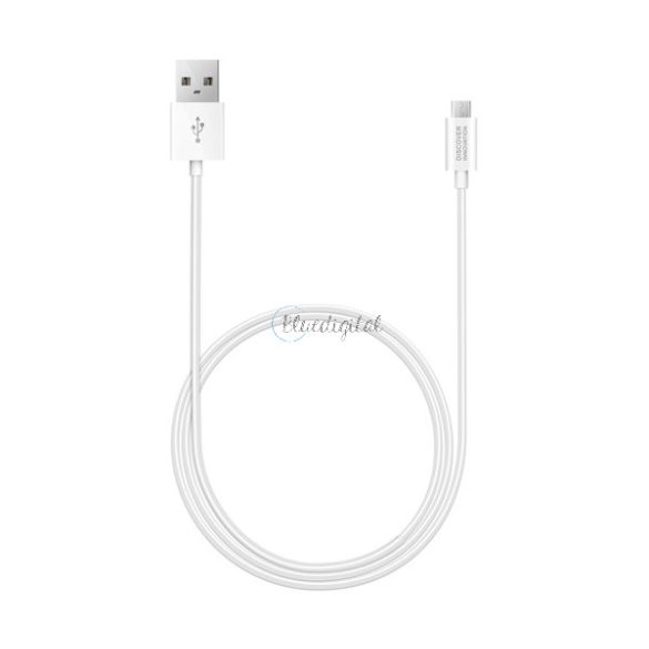 NILLKIN adatkábel (USB - microUSB, 2.1A, gyorstöltő, 100cm, gumírozott kábel) FEHÉR