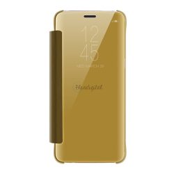   Tok álló (aktív FLIP, oldalra nyíló, asztali tartó funkció, tükrös felület, Mirror View Case) ARANY Samsung Galaxy S9 (SM-G960)