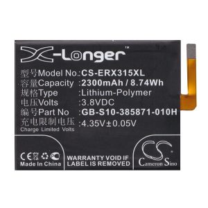 CAMERON SINO Li-Polymer akku (3.8V/2300mAh, SonyGB-S10-385871-010H kompatibilis) FEKETE Sony Xperia XA (F3111), Sony Xperia E5 (F3311)