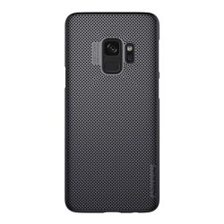   NILLKIN AIR műanyag telefonvédő (gumírozott, lyukacsos) FEKETE Samsung Galaxy S9 (SM-G960)