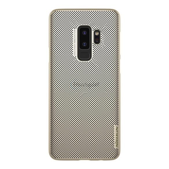 NILLKIN AIR műanyag telefonvédő (gumírozott, lyukacsos) ARANY Samsung Galaxy S9 Plus (SM-G965)