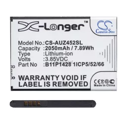   CAMERON SINO Li-Ion akku (3.85V/2050mAh, Asus 0B200-01910000 kompatibilis) FEKETE Asus Zenfone Go (ZB452KG)