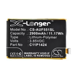   CAMERON SINO Li-Polymer akku (3.85V/2900mAh, Asus C11P1423 kompatibilis) FEKETE Asus Zenfone 2 (ZE551ML)