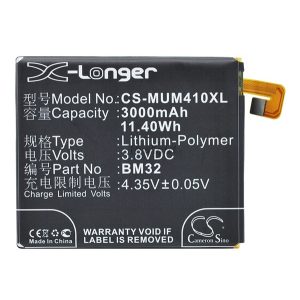 CAMERON SINO Li-Polymer akku (3.8V/3000mAh, Xiaomi BM32 kompatibilis) FEKETE Xiaomi Mi 4