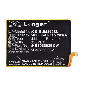 CAMERON SINO Li-Polymer akku (3.8V/4000mAh, Huawei HB396693ECW kompatibilis) FEKETE Huawei Mate 8